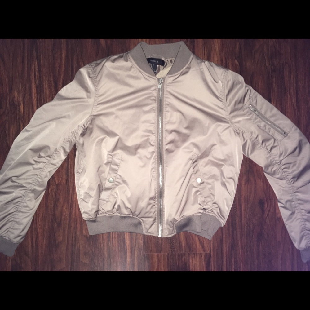 Zip Front Bomber Jacket